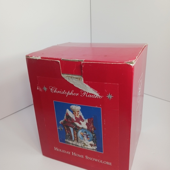 Christopher Radko Holiday Home Snowglobe Snowman Christmas Decor - Picture 11 of 12